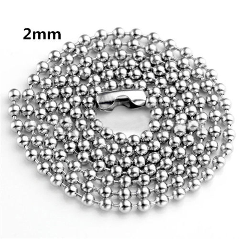 18″ – 30″ Stainless Steel Necklace Figaro Snake Hexagon Curb Cuban Link Chain