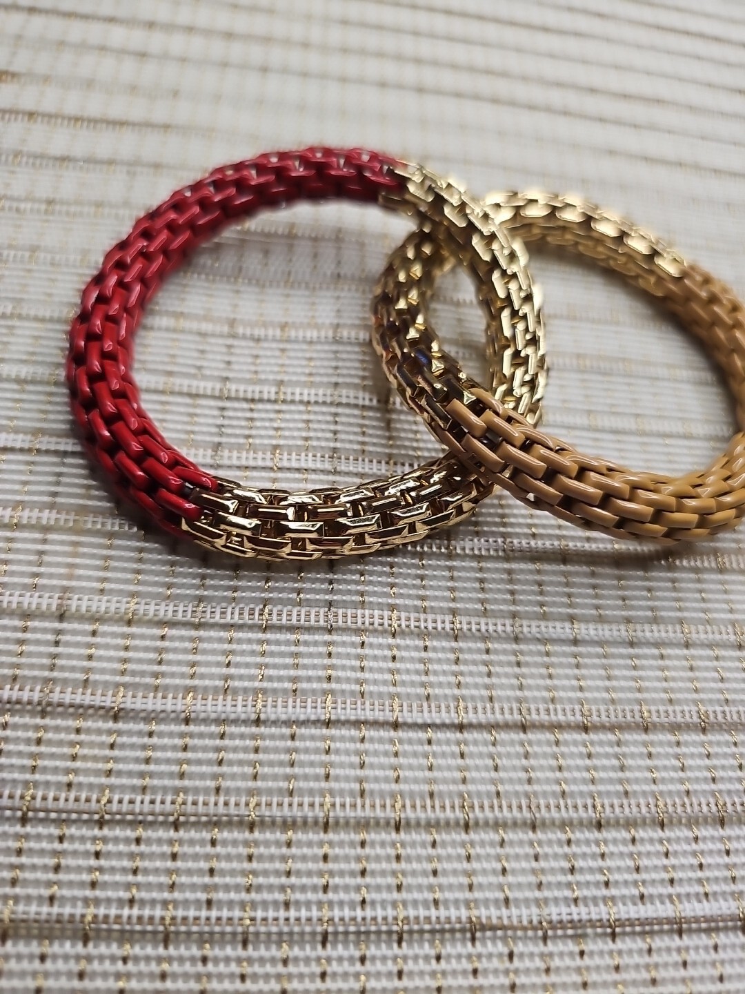 Branded Twisted Pair Of Bangles