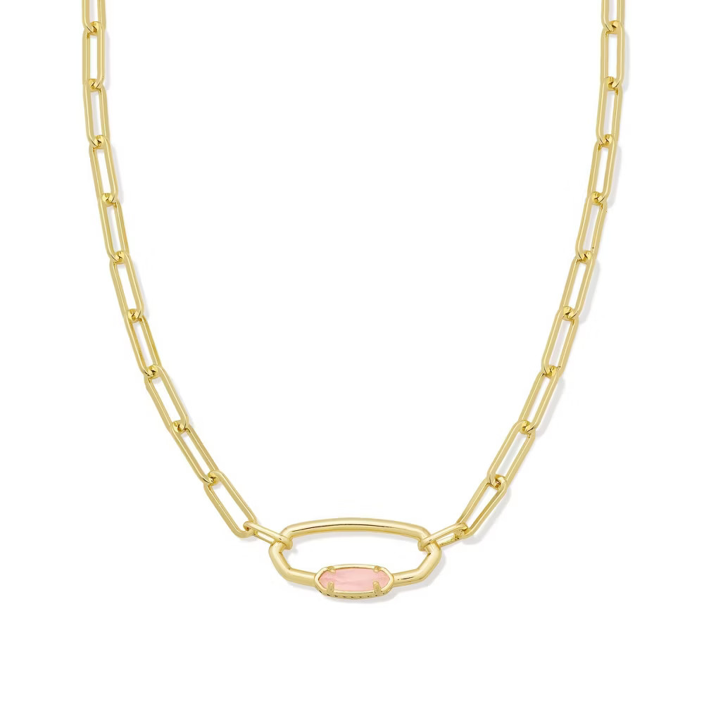 Kendra Scott Emma Chain Necklace – Gold/Pink