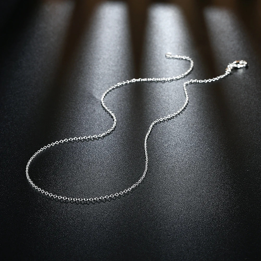 10PCS 925 Sterling Silver 1mm Snake Chain Necklace 16-30 Inches