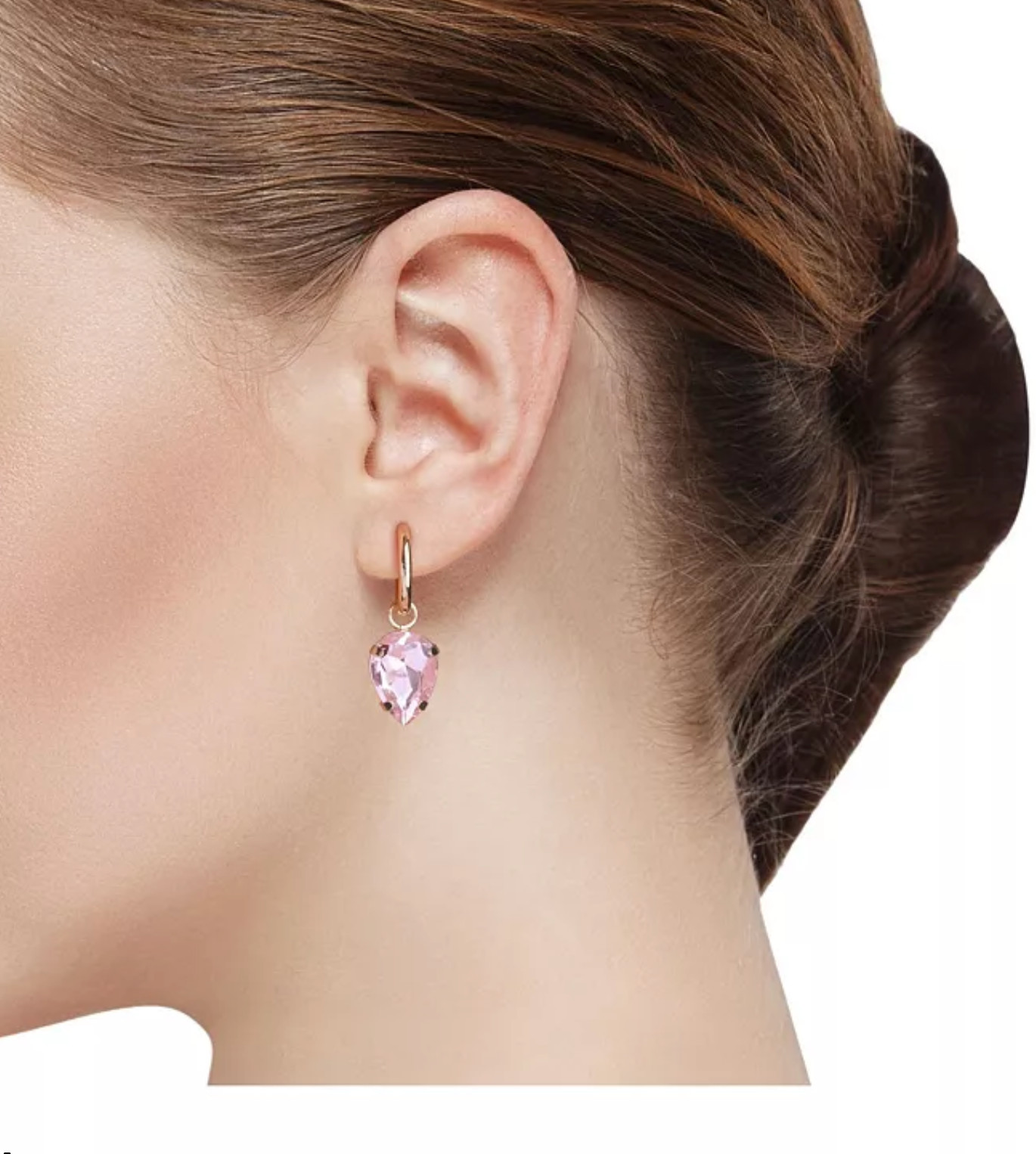 Unwritten Multi-Color Glass Mix and Match Hoop Earring Set – Gold