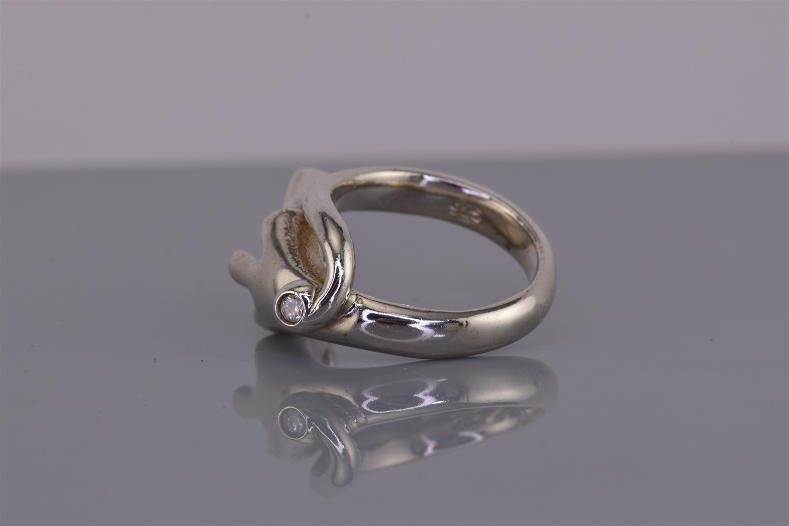 Sterling Silver Opal Accent Flower Cubic Zirconia Wrap Band Ring 10g 925 Sz: 6