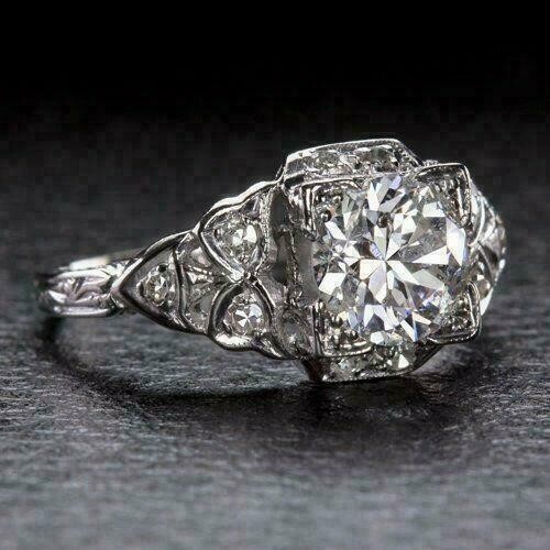 2.45Ct Round Cut Simulated Whit Diamond Wedding Women Ring 14k White Gold Plated