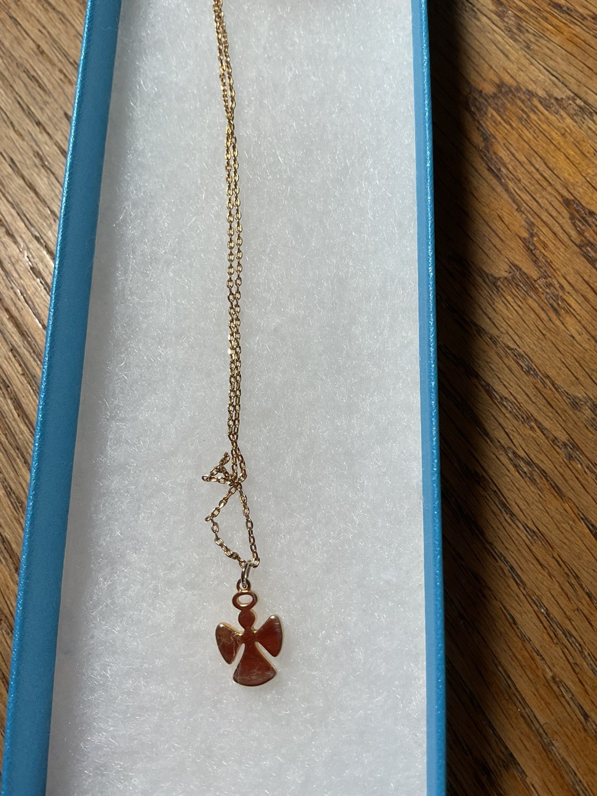 Touchstone Golden Angel Necklace NIB