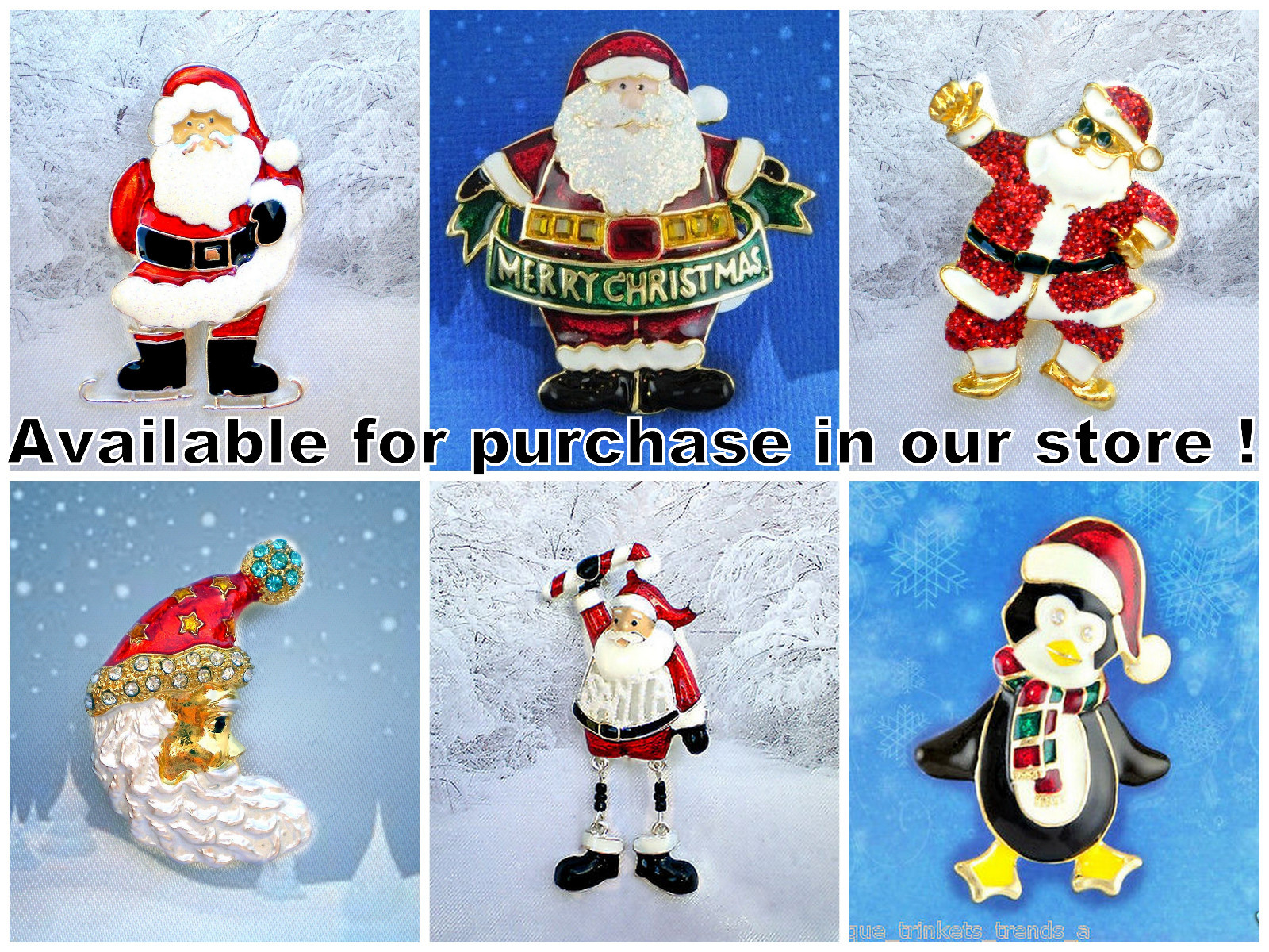 CUTE RHINESTONE & ENAMEL FROSTY THE SNOWMAN WINTER PIN BROOCH~VINTAGE STYLE