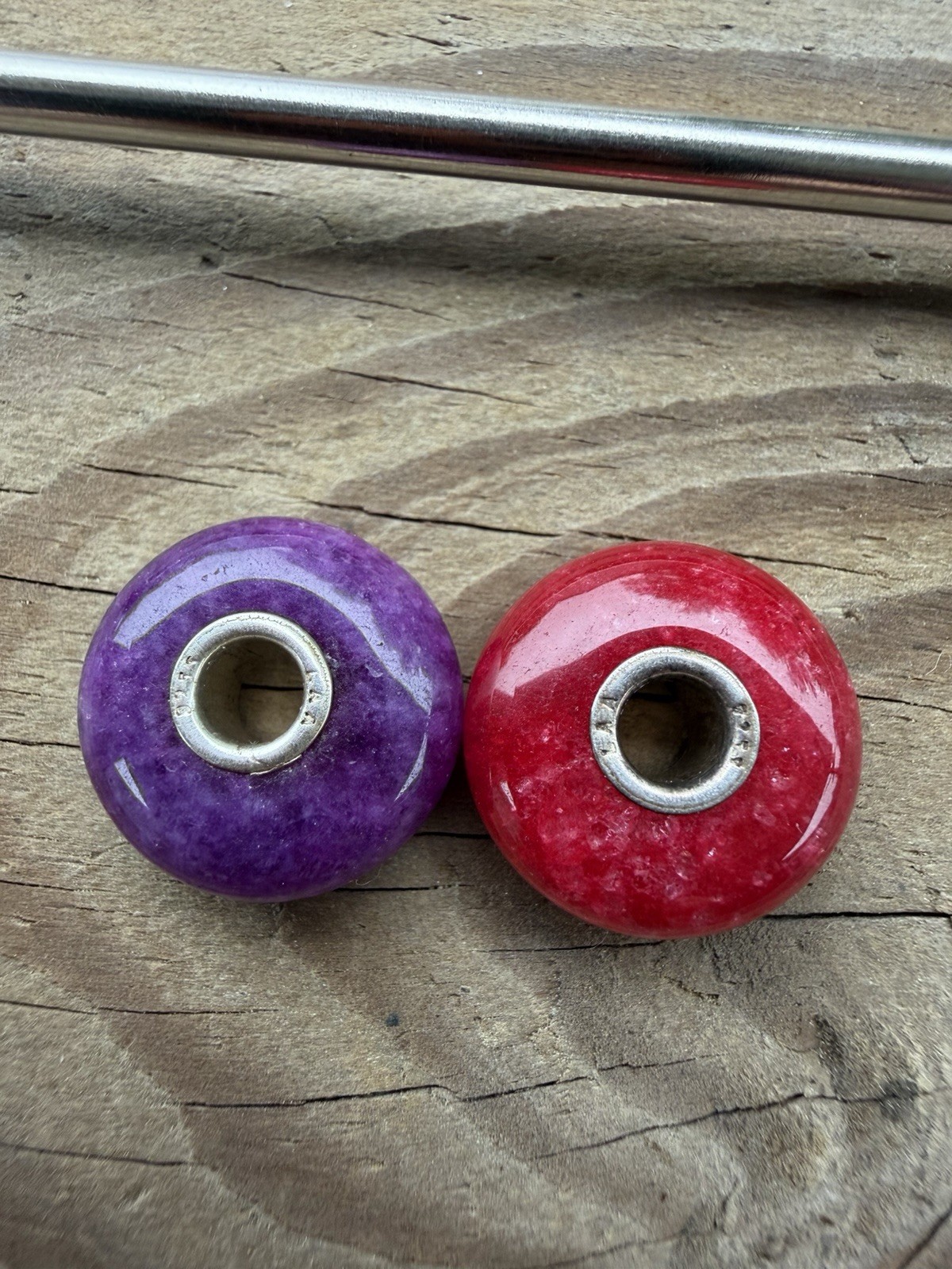 2 TROLLBEADS LE China Jade Beads from 2009 LE Chinese Bracelet Rare HTF