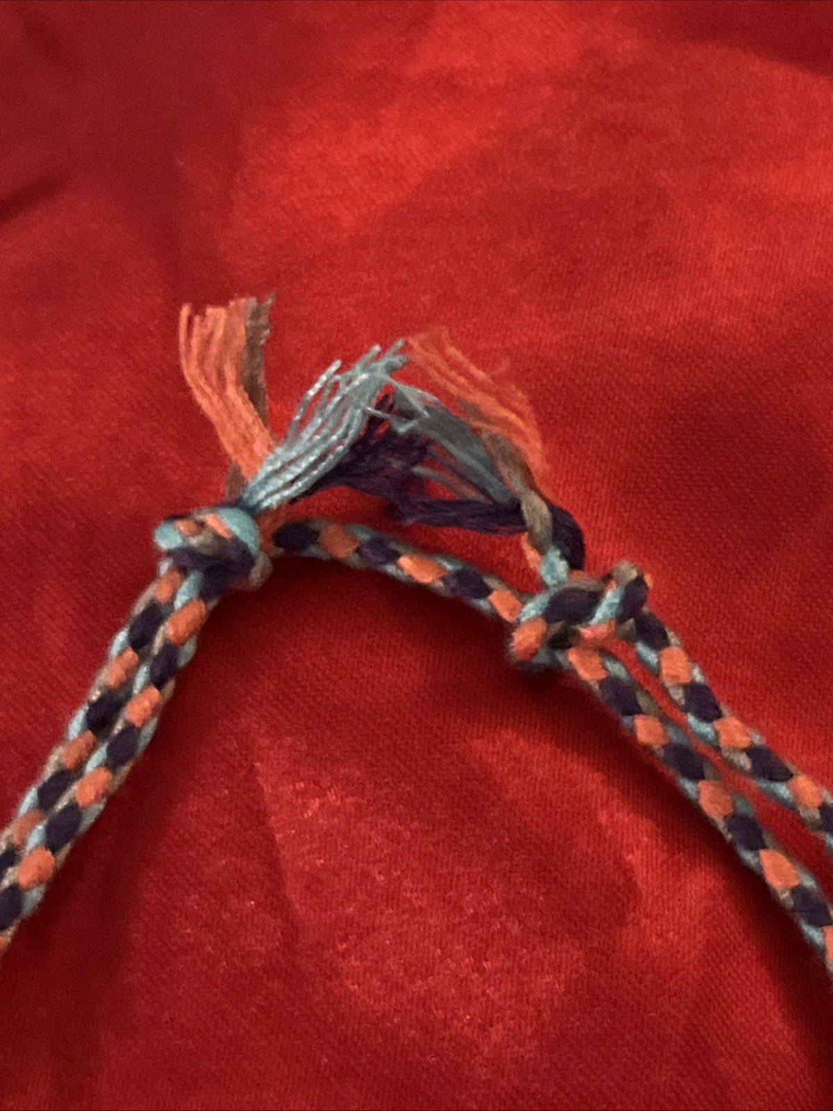 NEW BOHO BRAID THREAD FRIENDSHIP BRACELET ADJUSTABLE KNOT PURPLE PEACH AQUA NIP