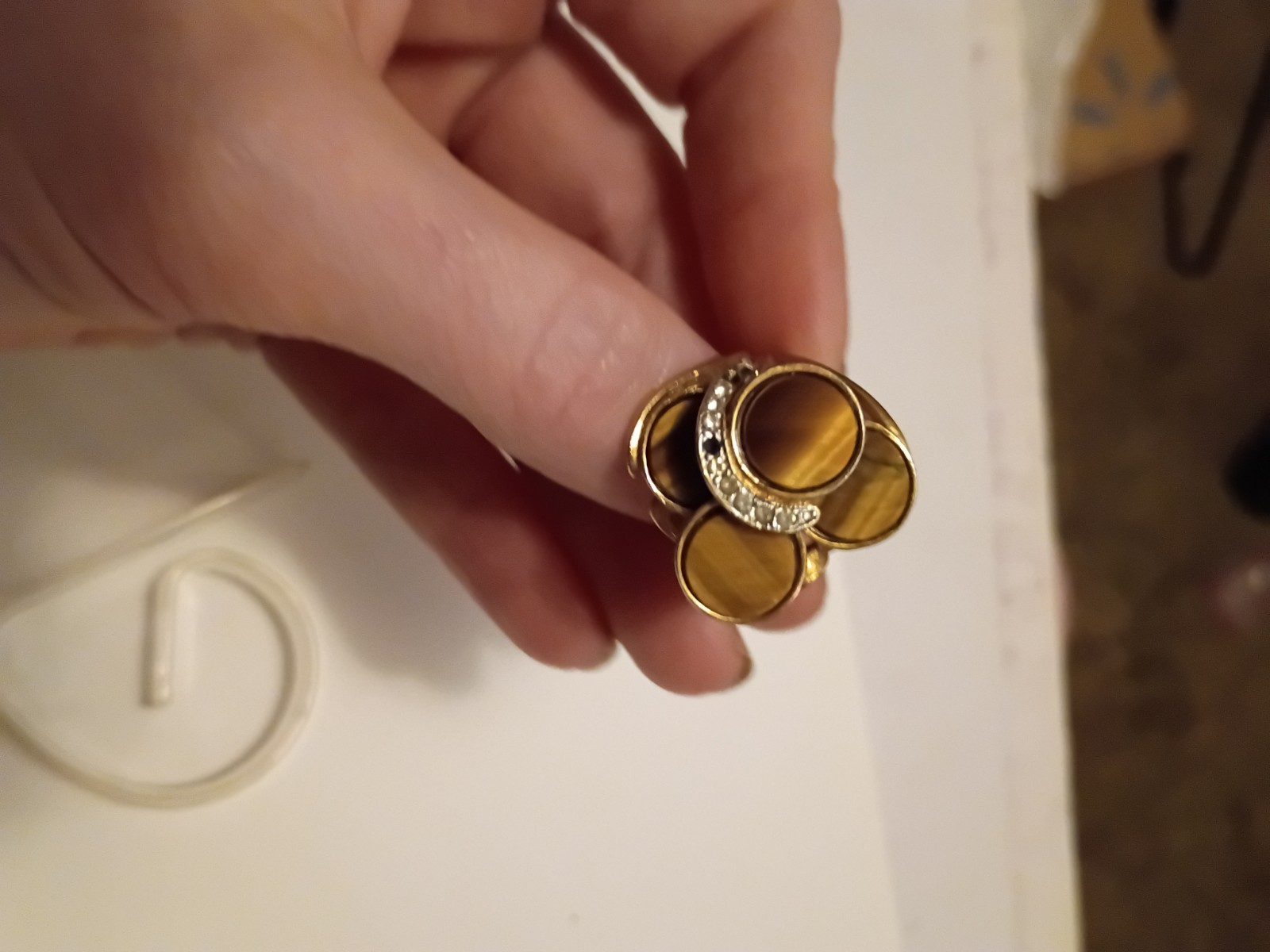 Lot of 6 18k HGE rings Size 6 – 6.5