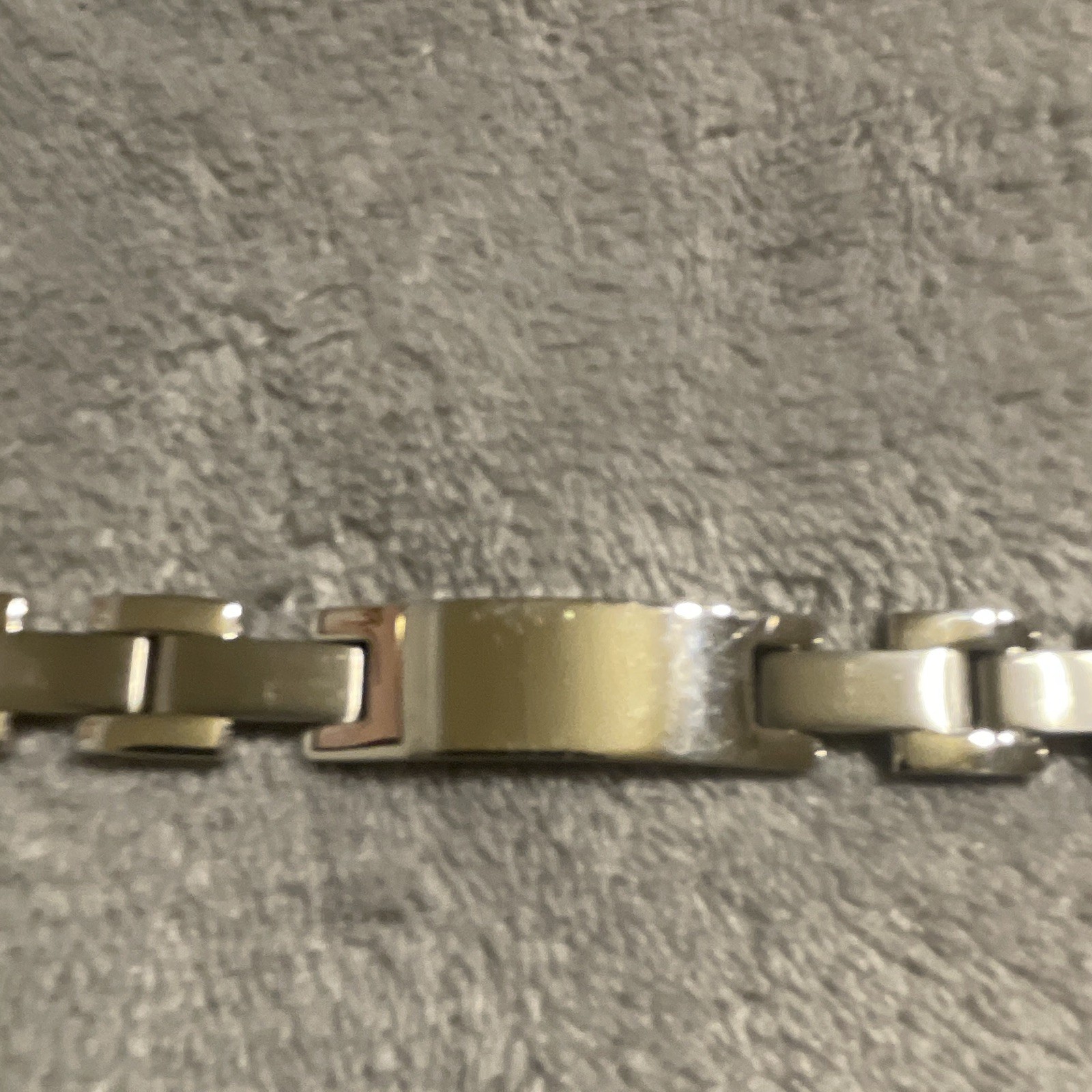 Stainless Steel Silver Tone Box Link Chain Bracelet Box Clasp 8-8.5 in