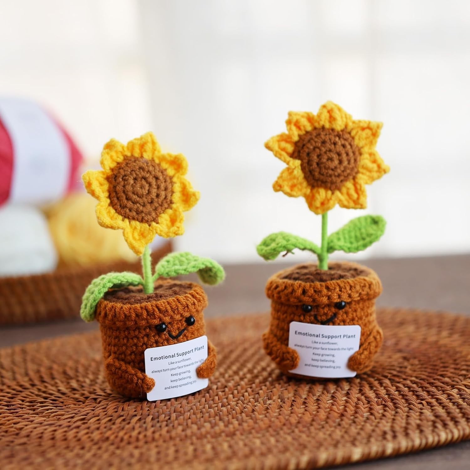 Emotional Support Crochet Sunflower – A Unique Gift for Women’s Inspiration