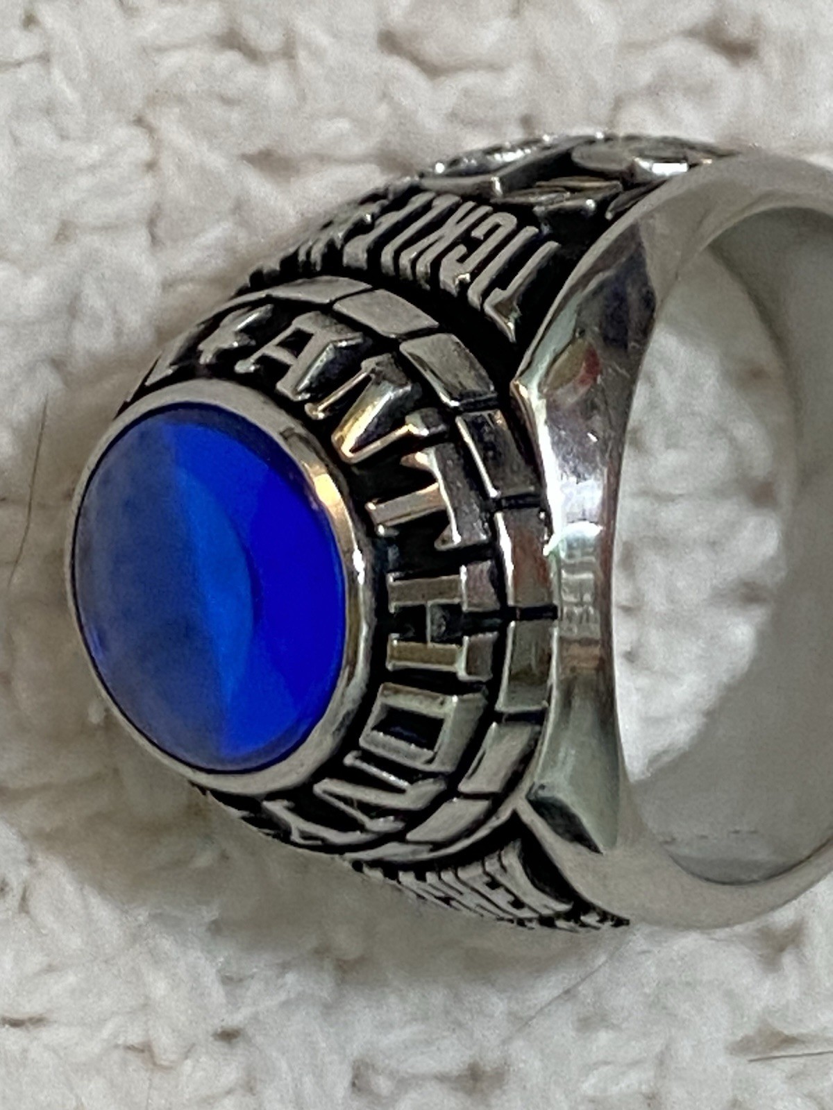 Anthony Wayne Class Ring With Blue Stone Marked LTM