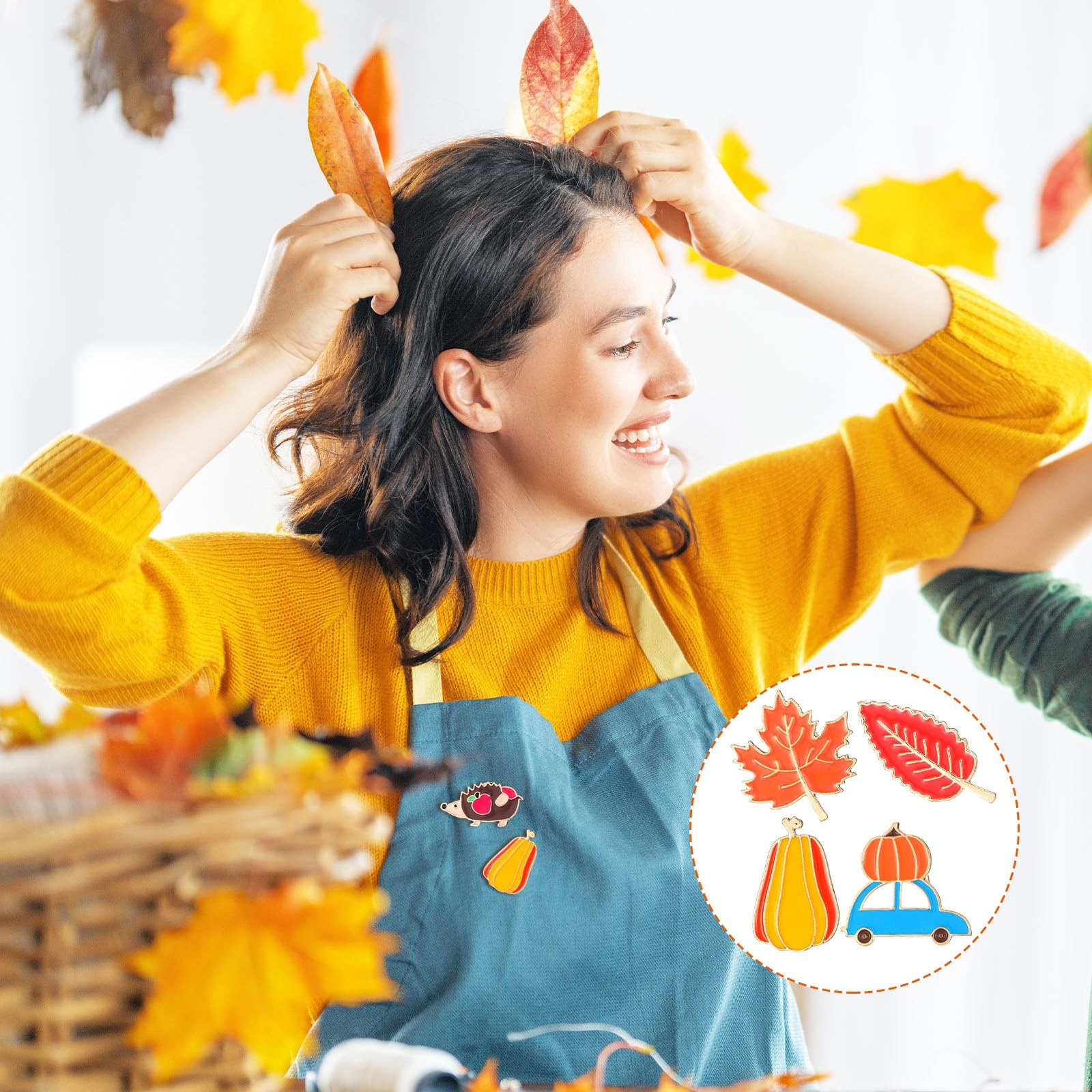 40 Pcs Thanksgiving Enamel Pins Bulk Fall Autumn Lapel Decorative Pins Cutetu…