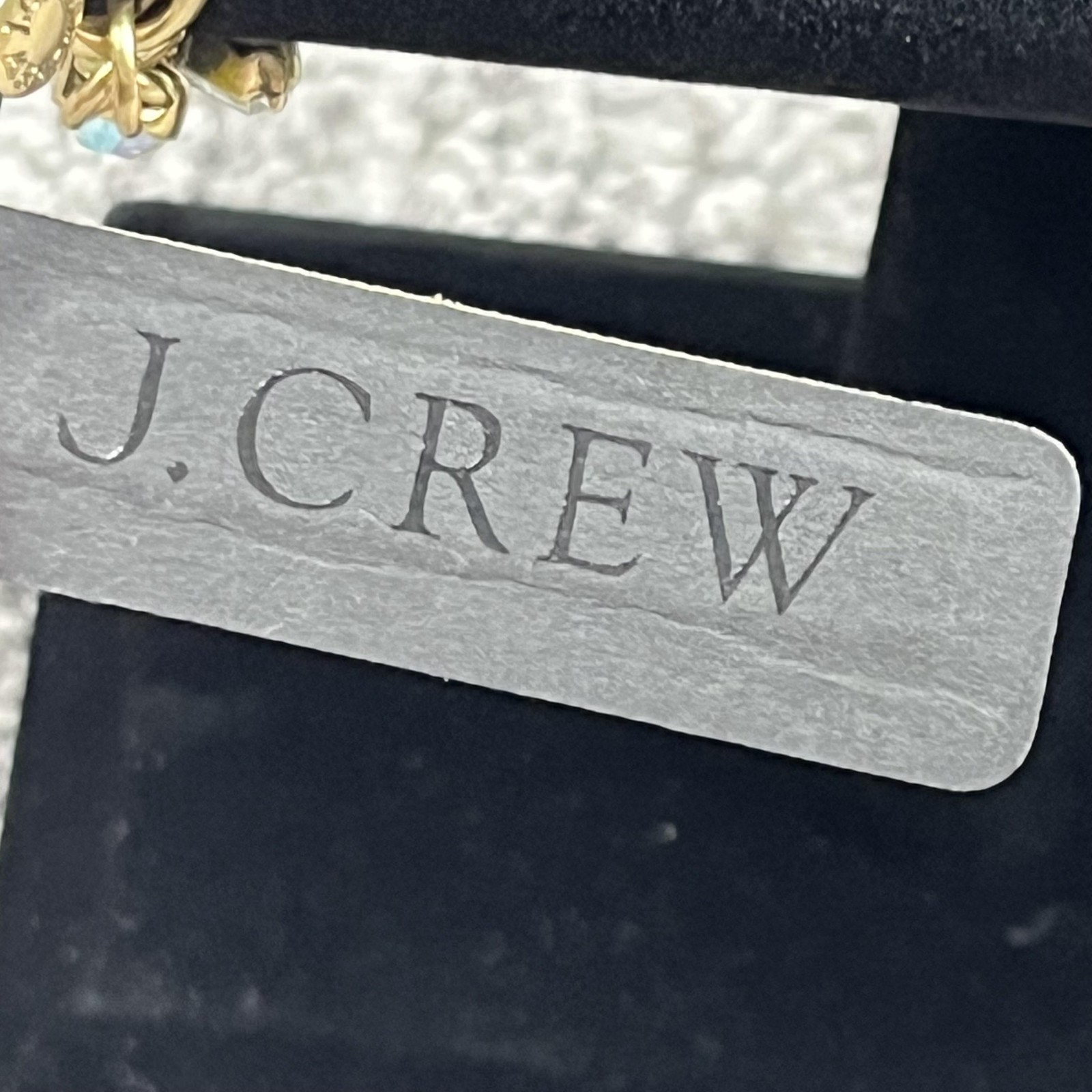 J Crew Yellow Crystal Rhinestone Chain Bracelet Gold Tone Womens Jewelry 7 Inch