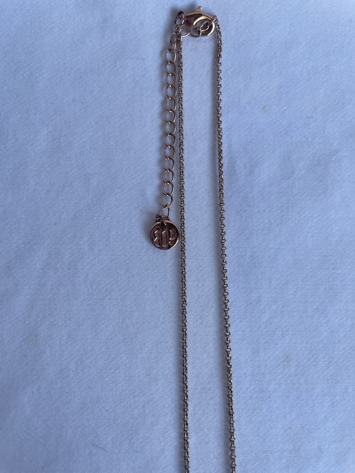 Bomb Party BP Necklace 18″+2.5” Extender Rose Gold P Stylish Chic 002