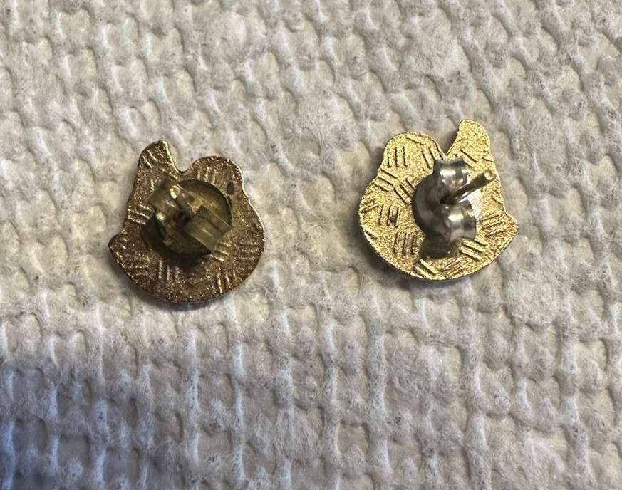 Lot of 2 Pairs of vintage cloisonné Earrings