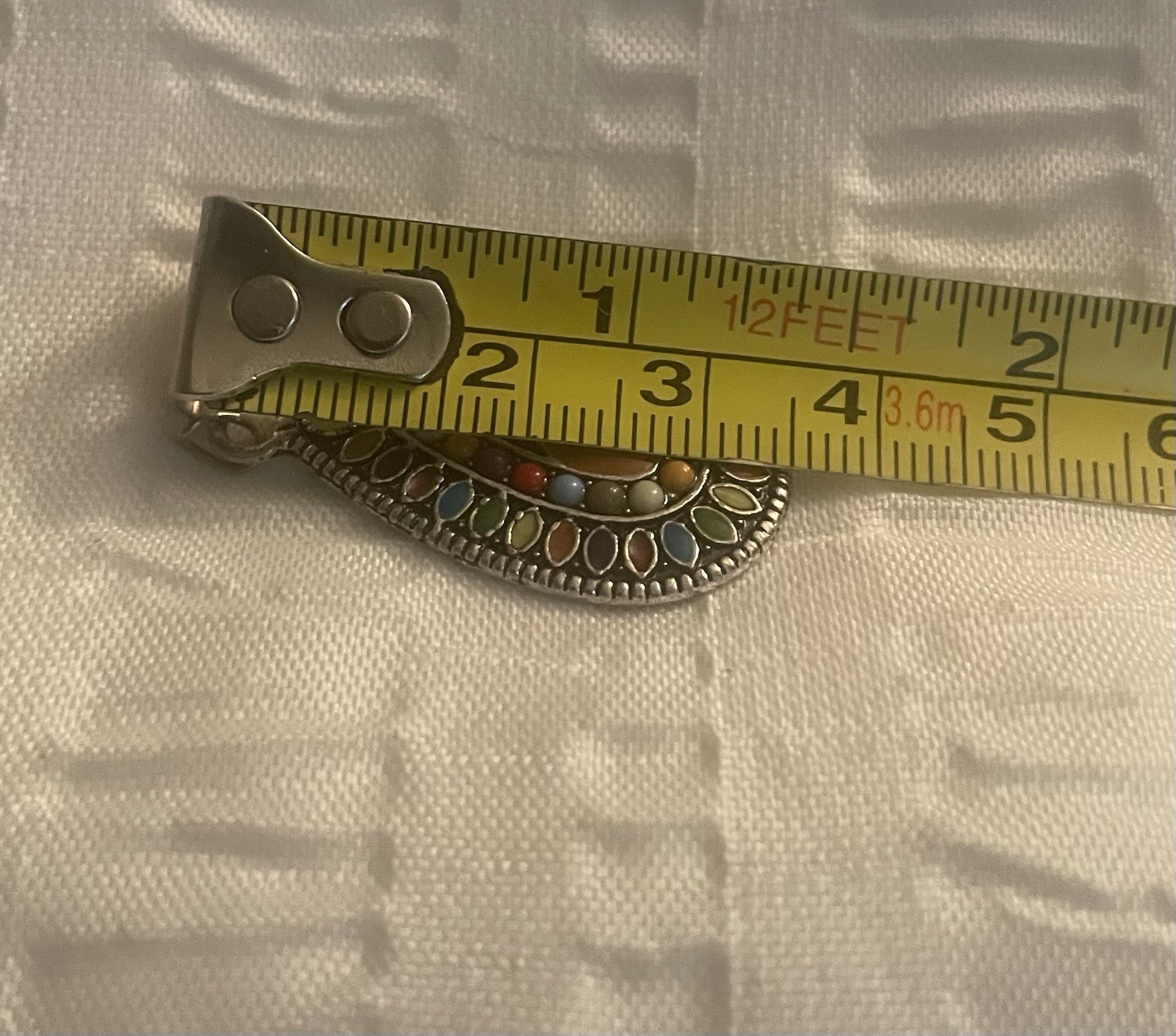 Beaded Enamel Boho Bohemian Colorful Vintage Retro Pendant