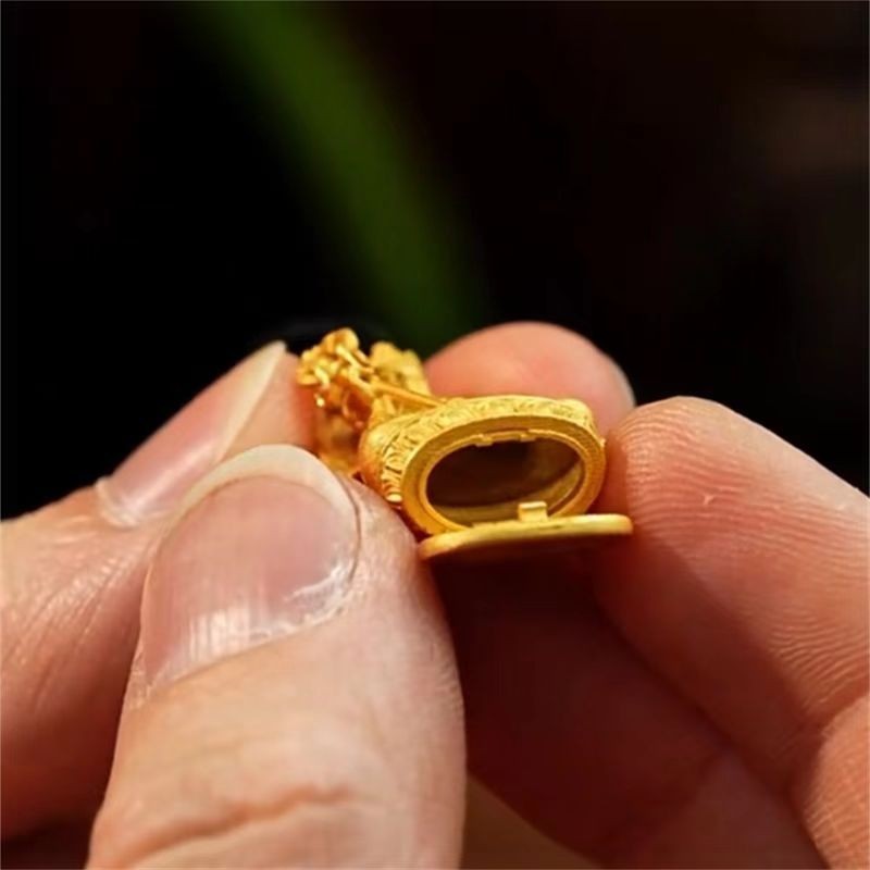 22K 23K 24K Thai Baht Yellow Gold Small Buddha Pendant