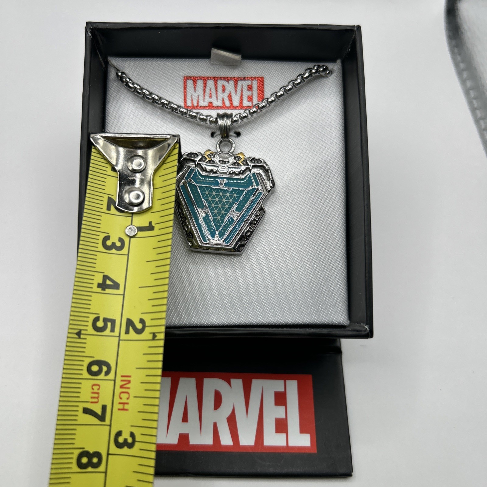 Iron Man Arc Reactor Steel Necklace Multi-color With Box