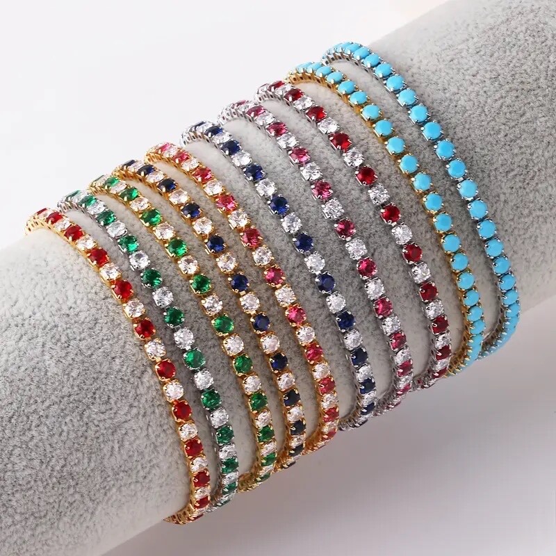 ZARD Turquoise Tennis Bracelet in Silver