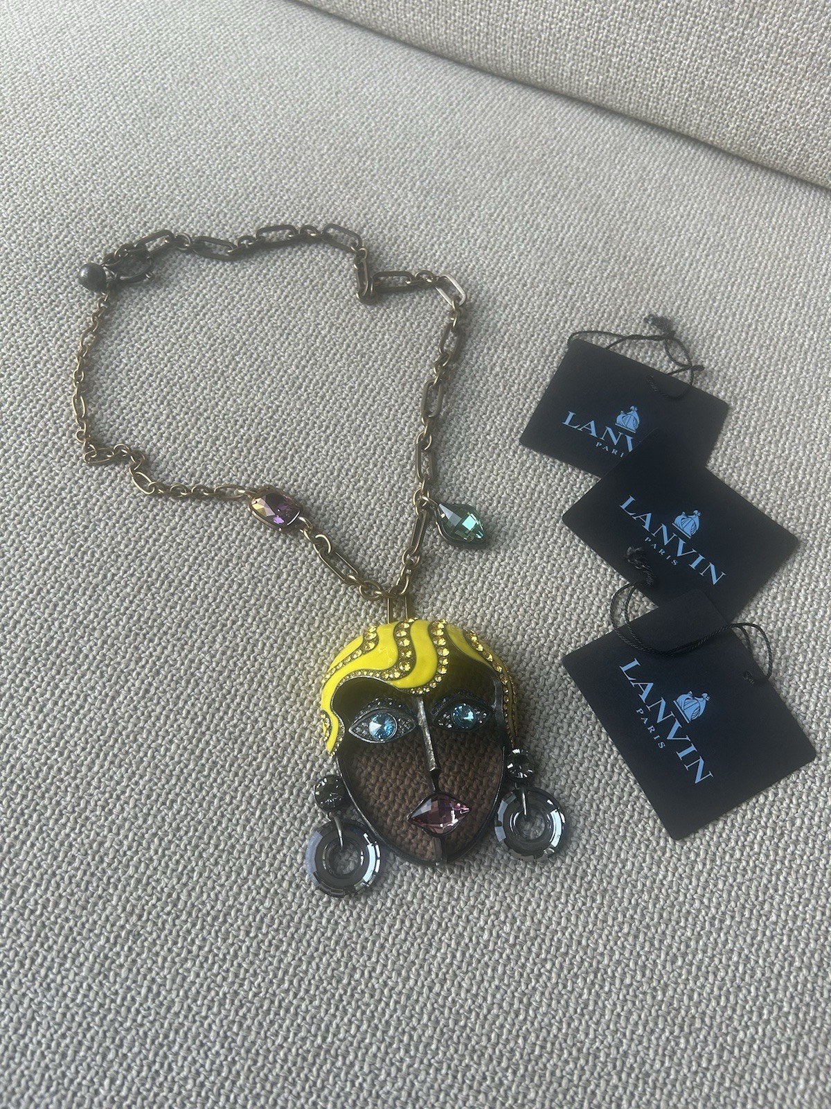 Lanvin Face Necklace