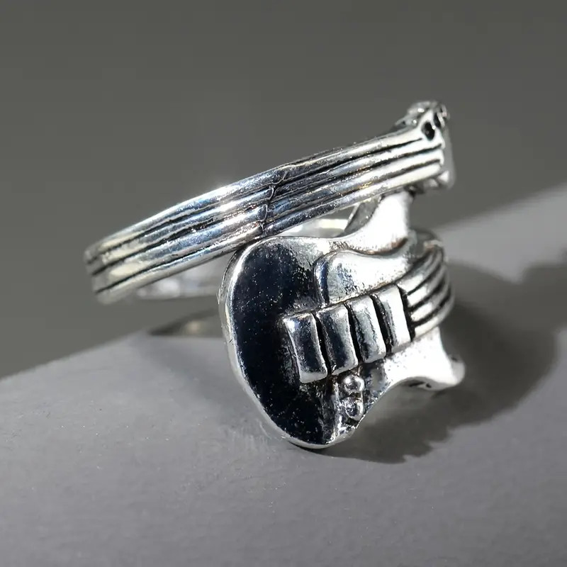 Guitar Open Ring Adjustable Resizable Music Instrument Jewelry