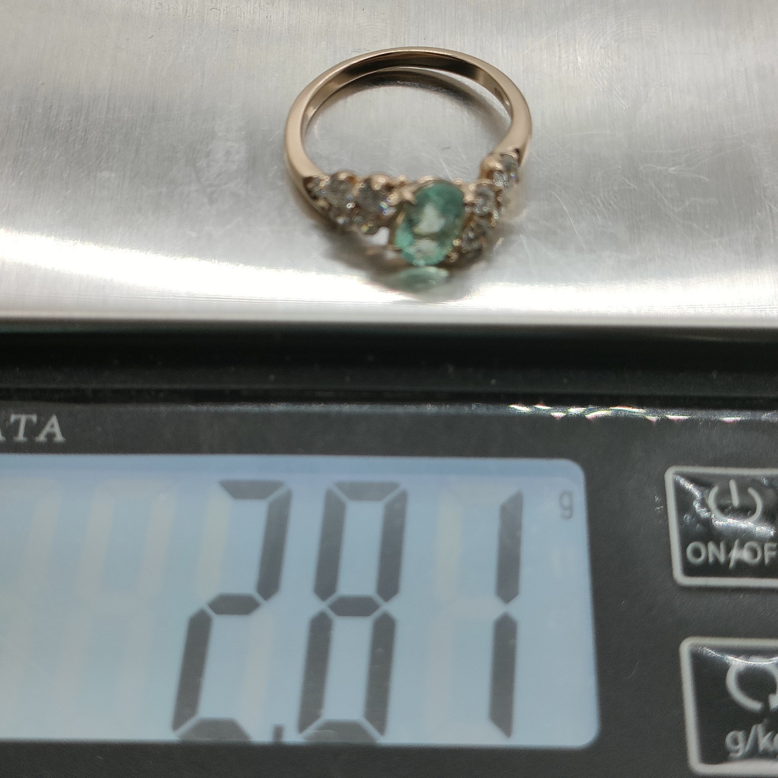 Jewelry Ring Paraiba Tourmaline 0.83ct Gold 2346609