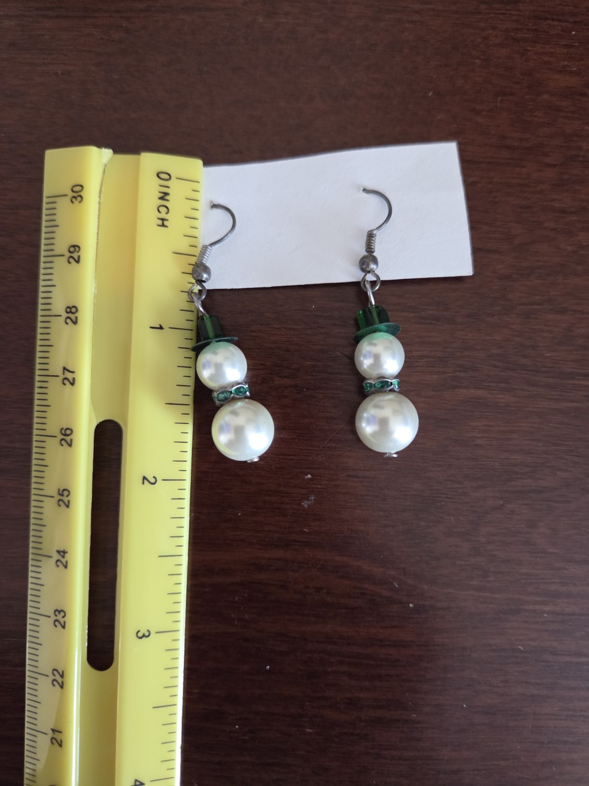 Christmas Earring Lot: Crystal Snowman Pearl Snowman Dog with Bone Bell Earrings