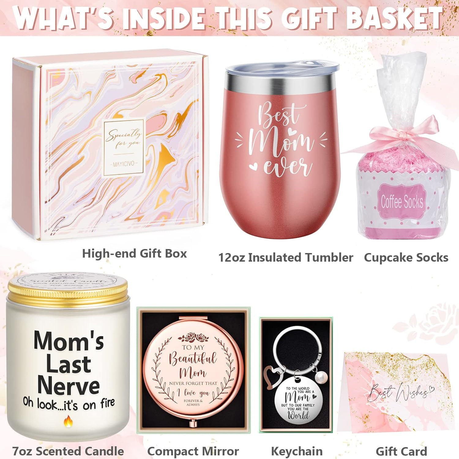 Best Mom Gifts Christmas Gifts for Mom from Daughter Son Kids, Birthday Gift