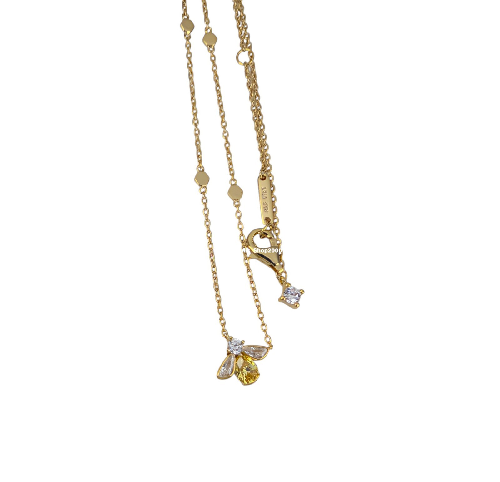 NEW 100% Authentic PANDORA 14k Gold Yellow Honey Bee Pendant Necklace 364560C01