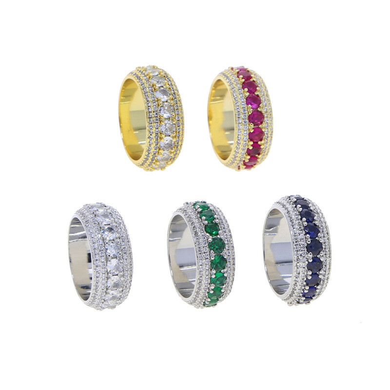 High Quality lced Out Bling Cz Men ‘s Ring Jewelry Luxury Full CZ Fashion Rings