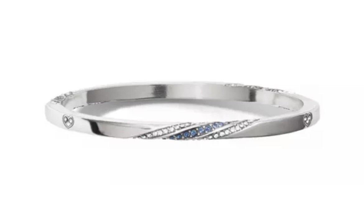 New Brighton BLUE ETERNITY KNOT Bangle Bracelet JF082B NWT