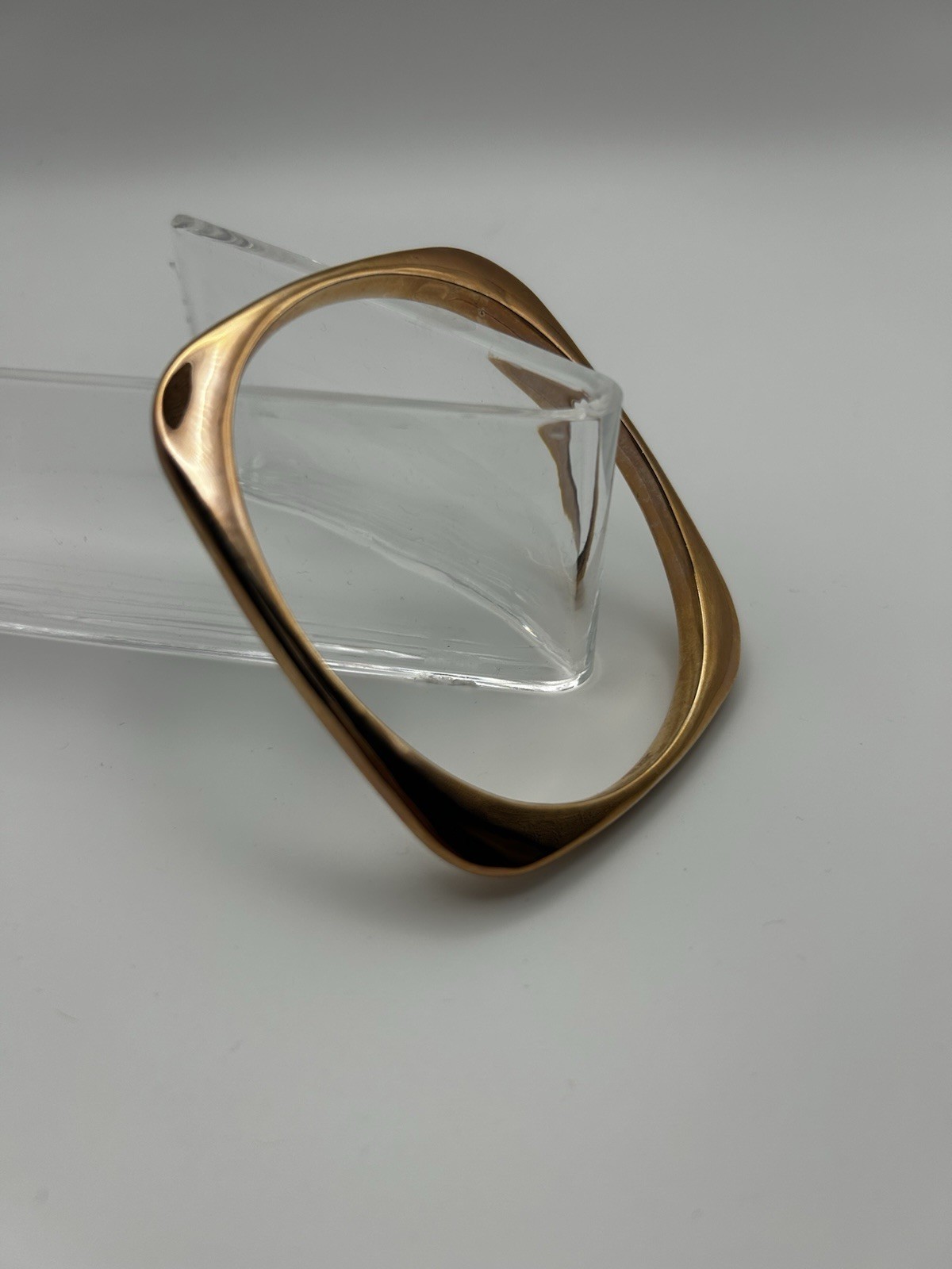 Bronze MILOR Italy Soft Edge Bangle Bracelet Vintage