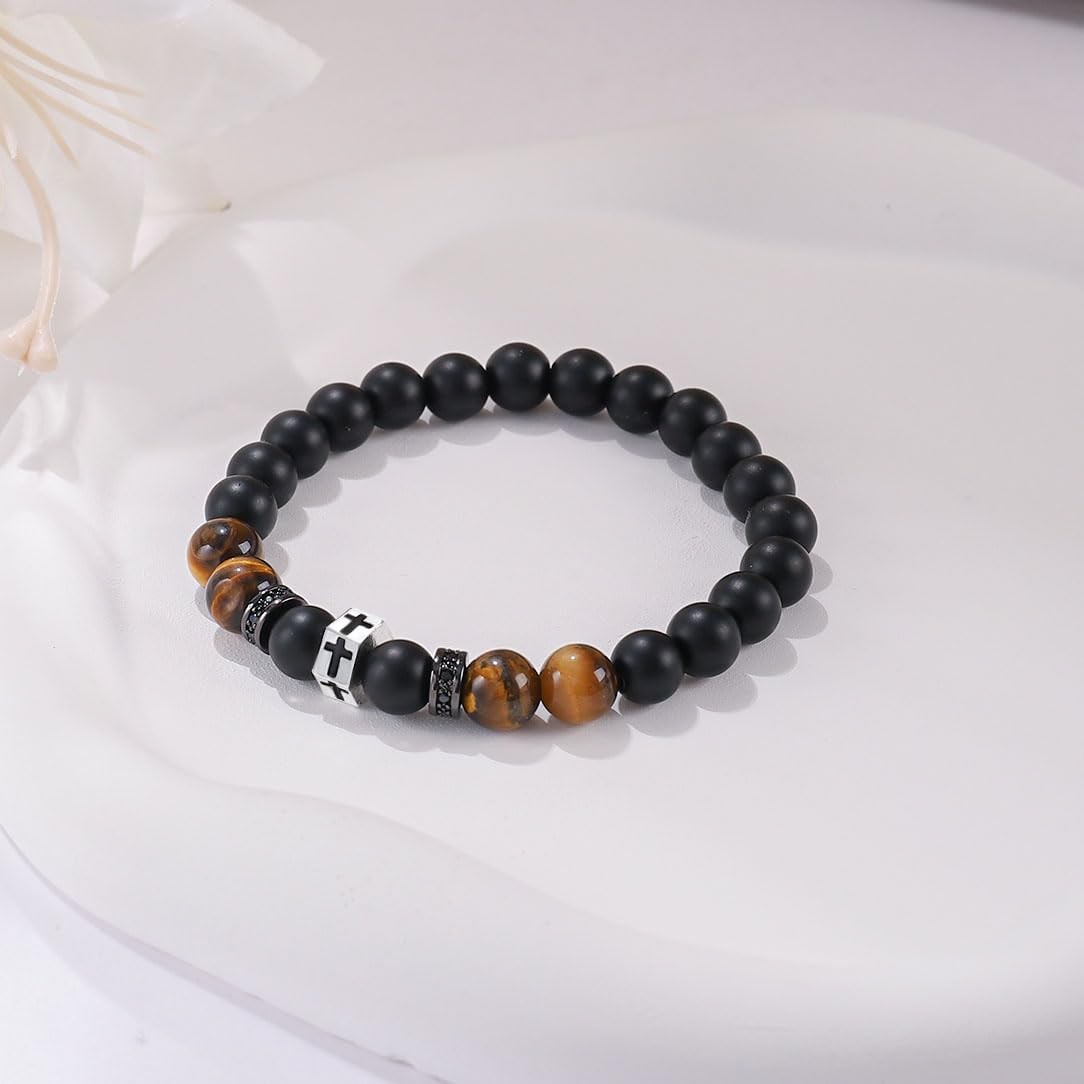 Cross Bracelet for Men Gift for Friend Birthday Anniversary Christmas Christi…
