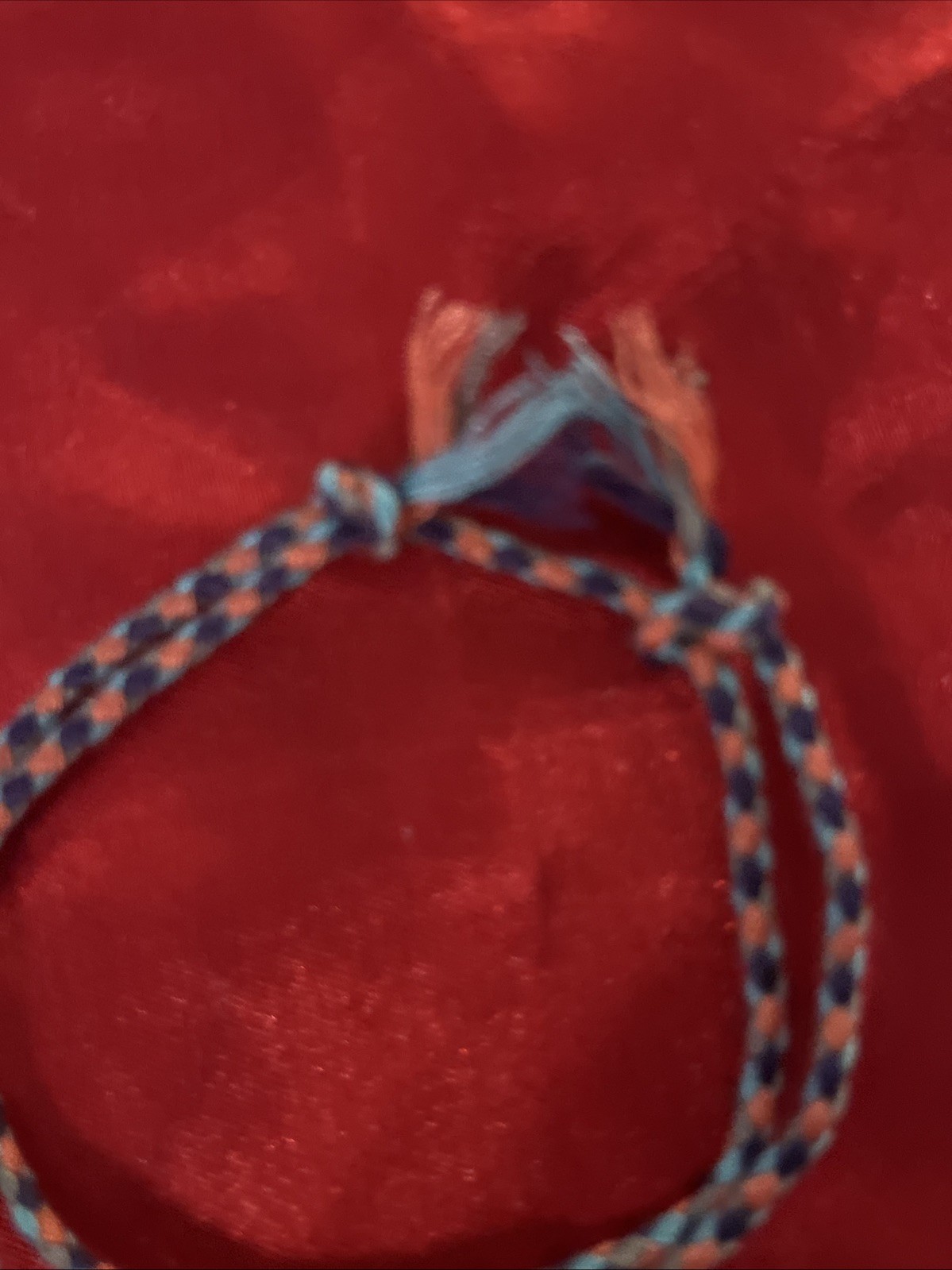 NEW BOHO BRAID THREAD FRIENDSHIP BRACELET ADJUSTABLE KNOT PURPLE PEACH AQUA NIP