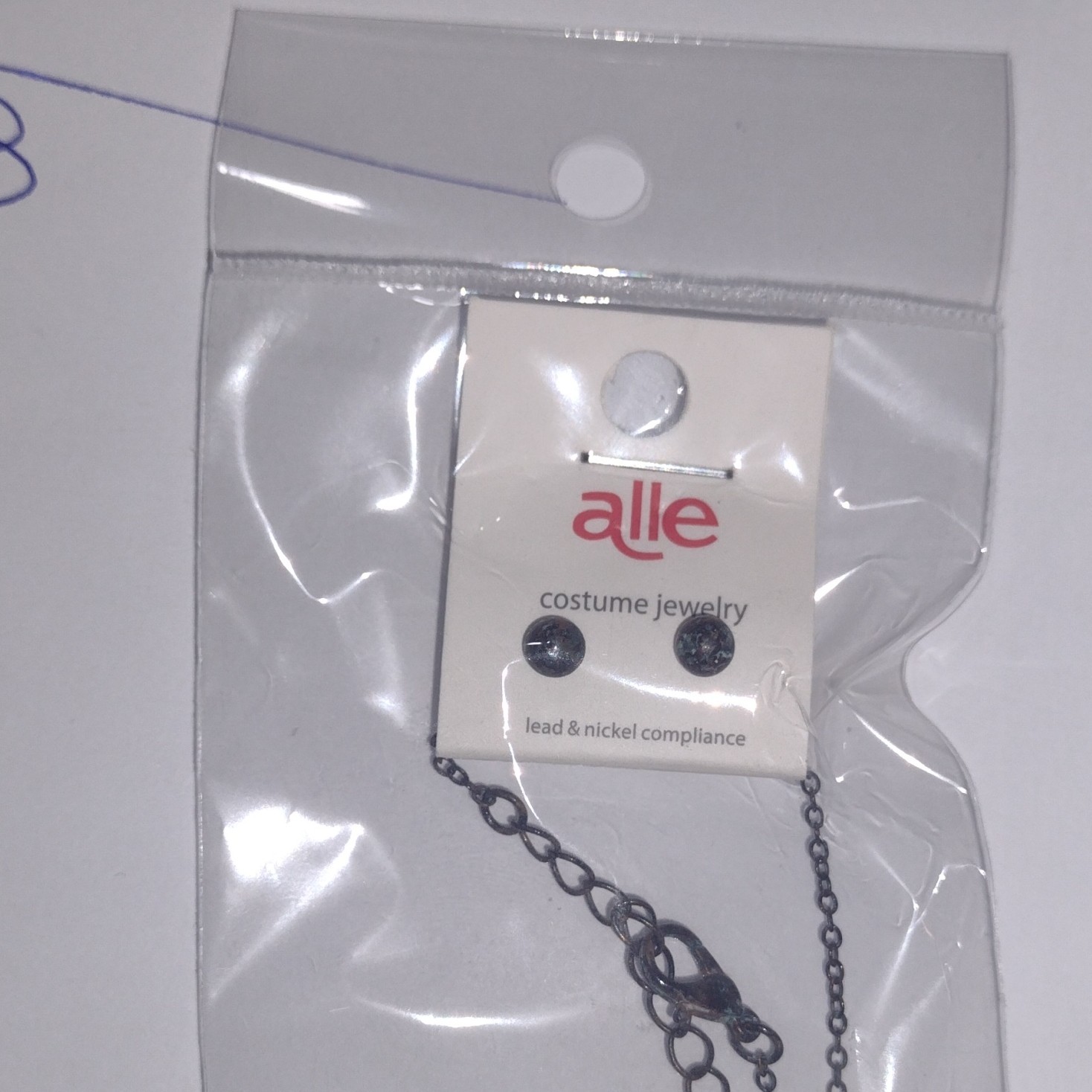 alle Silver Cactus Charm Pendant Necklace Cable Chain Lobster Clasp Nickel-Free