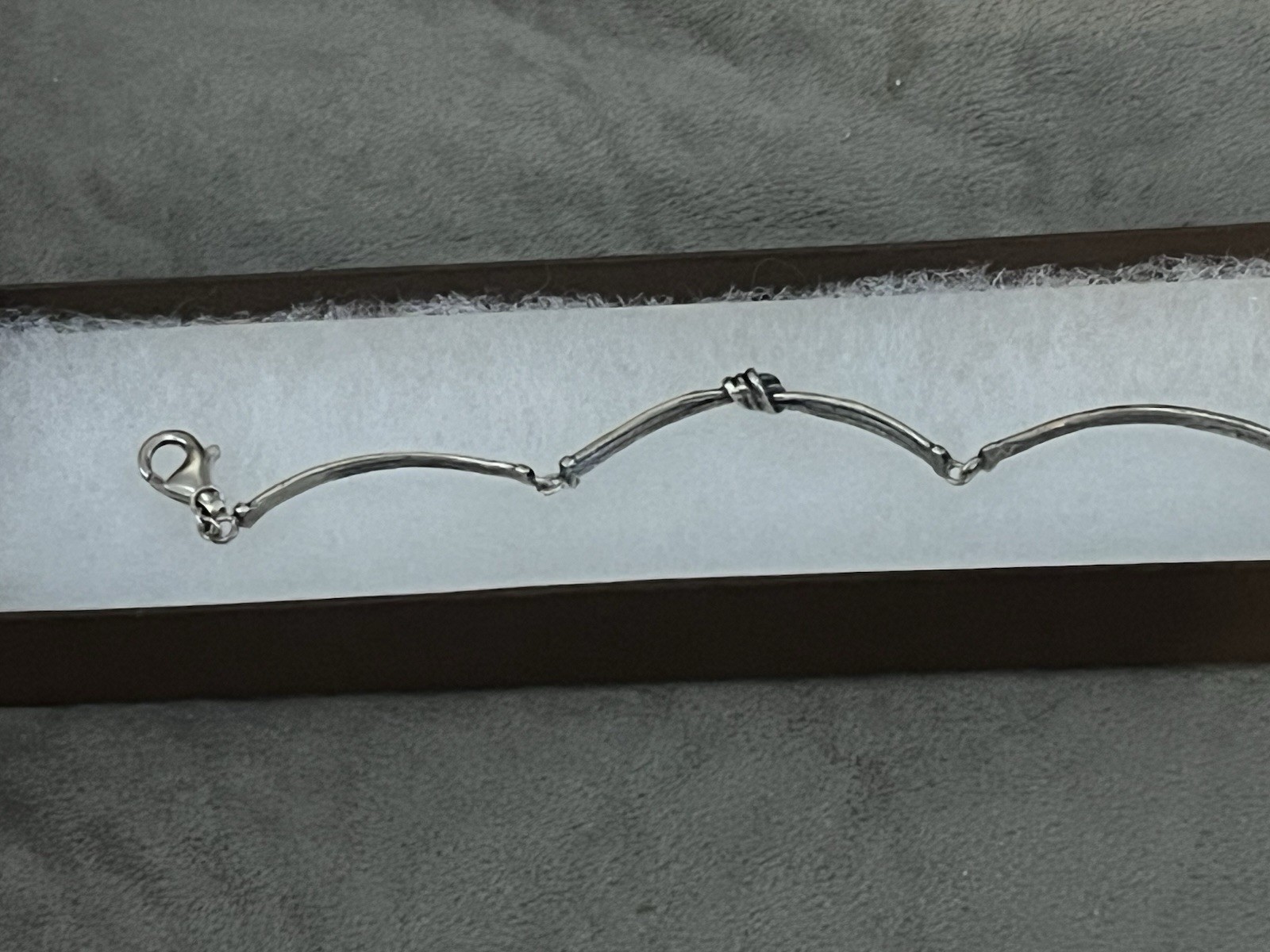 Sterling Silver .925 Silpada New In Box Knot Bracelet Lobster Clasp