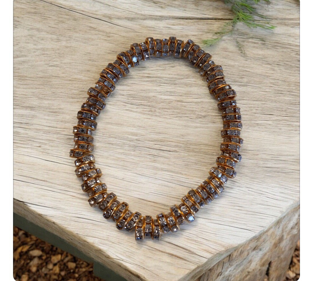 Gold coloured Sparkling Bracelet.