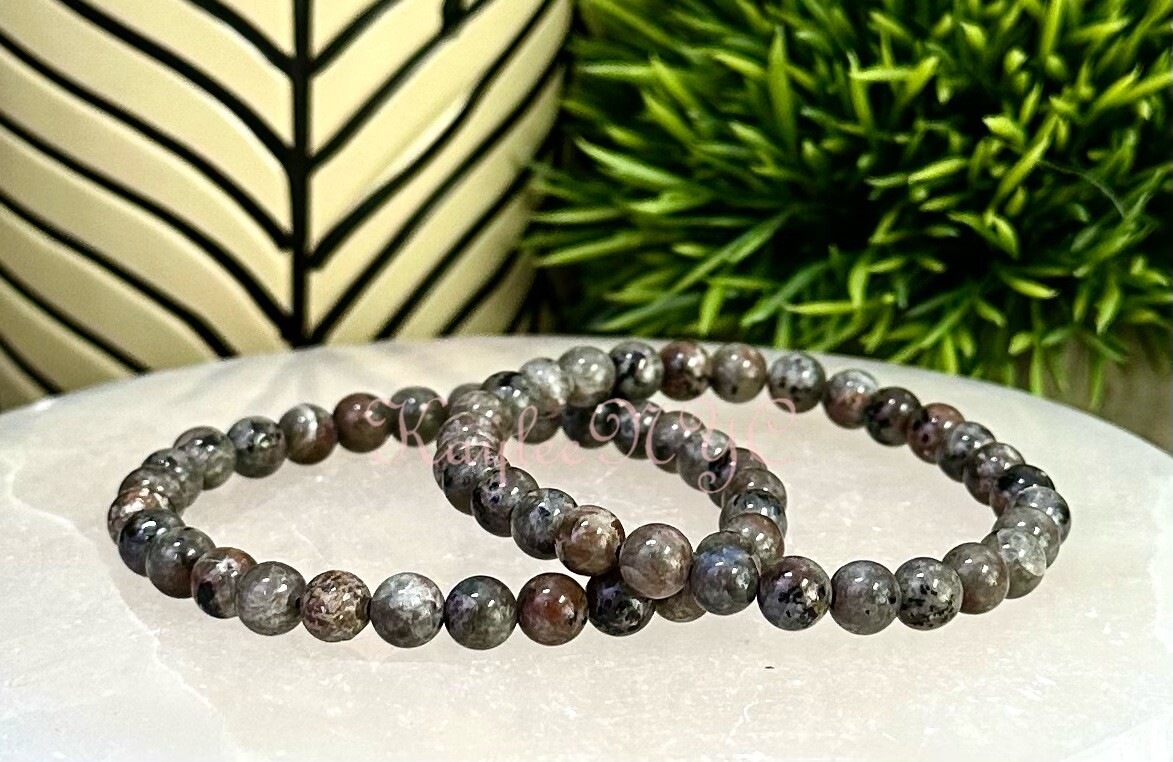 Wholesale 6 Pcs Natural Yooperlite Bracelet 6mm 7.5” Healing Energy Crystal