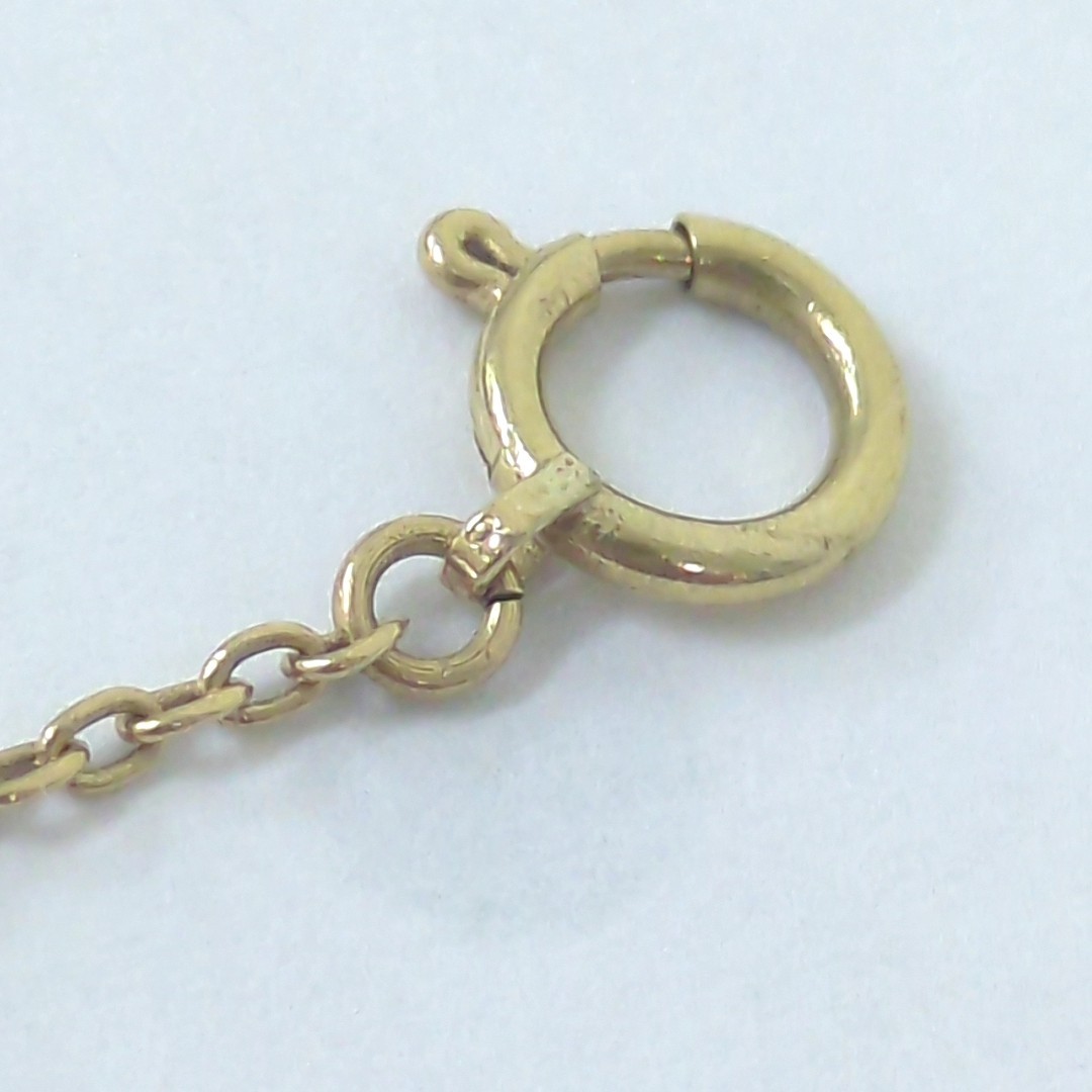 TASAKI Japanese Pearl 3.9mm K18 Yellow Gold Bracelet Approx. 2g Light Grey