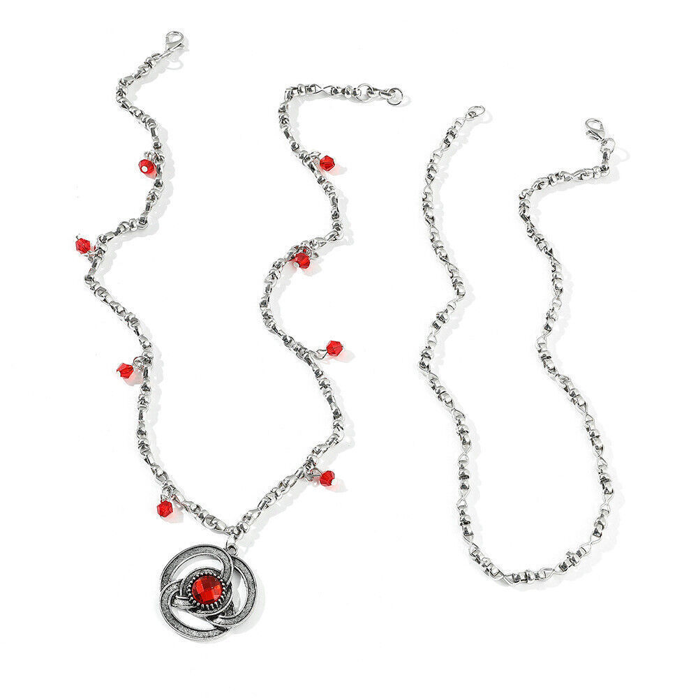 House of The Dragon Necklaces Princess Rhaenyra Targaryen Red Pendant Earring