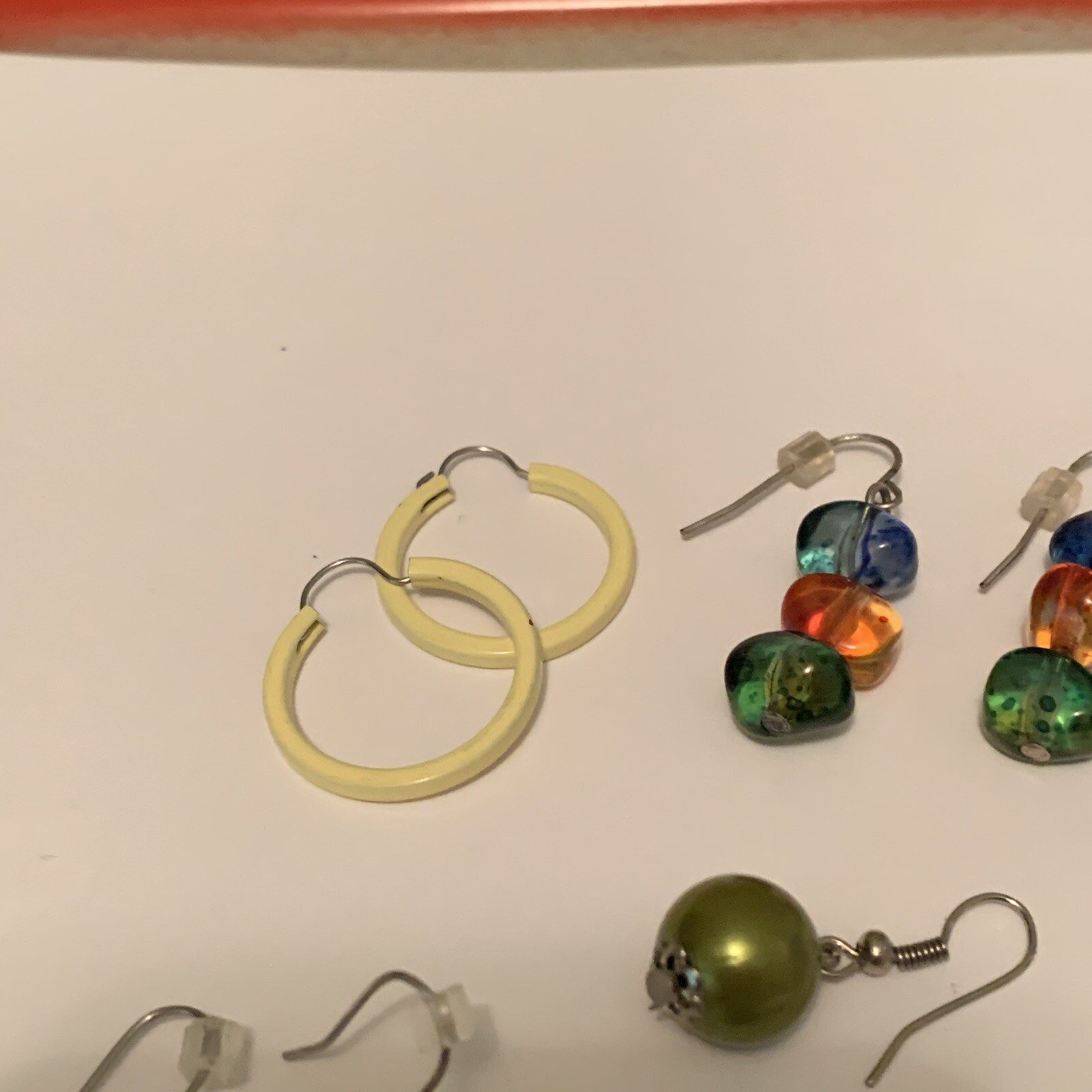 Lot Of 8 Vintage – Modern Costume Earrings Pierced Variety – Dangle, Beaded, Etc