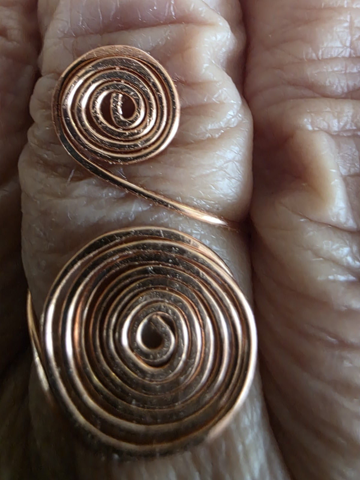 ADJUSTABLE USA Mined Copper Hand Crafted Ring ~Healing Effects 99.9% Copper