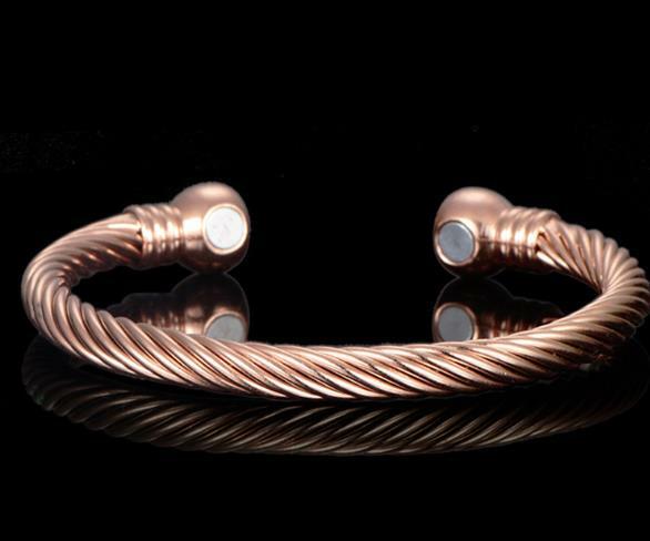 Pure Copper Magnetic Bracelet Bangle Arthritis Pain Relief Power Valentine Gift