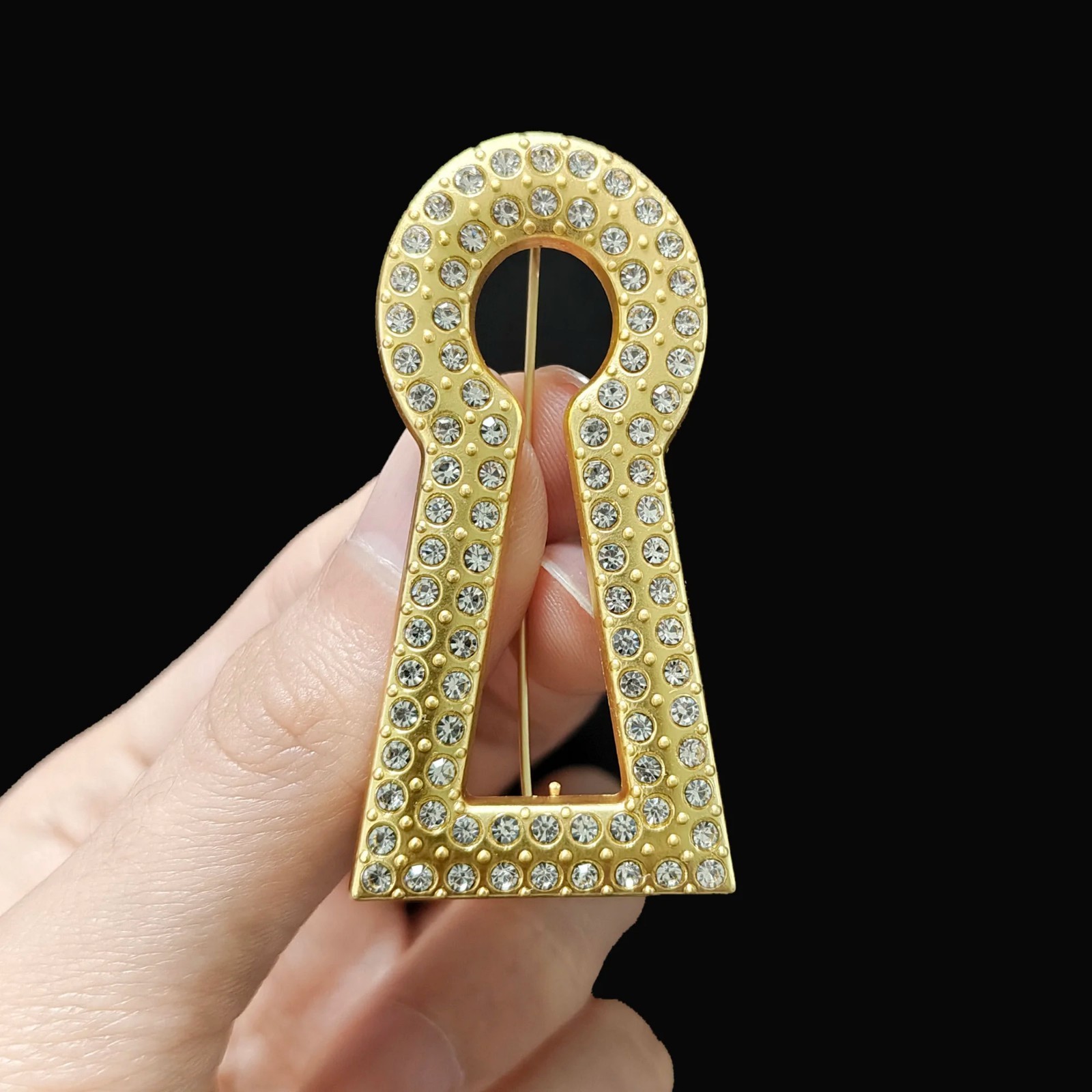 Vintage Lock Brooches Fashion Creative Geometric Pins Office Party Friend New