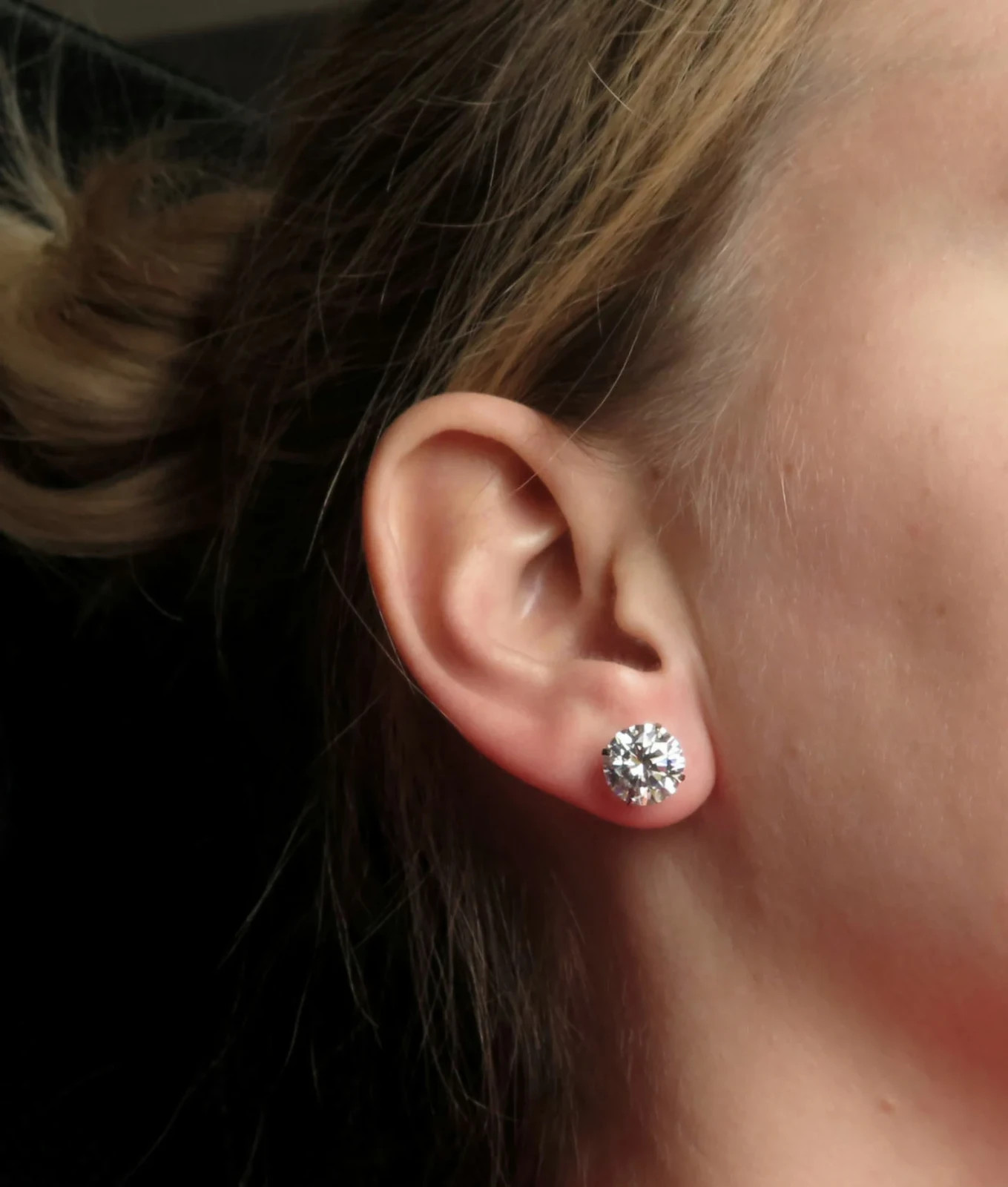 2.5mm To 10mm Round Cut Daily Wear Womens Lab Created Diamond 925 Silver
