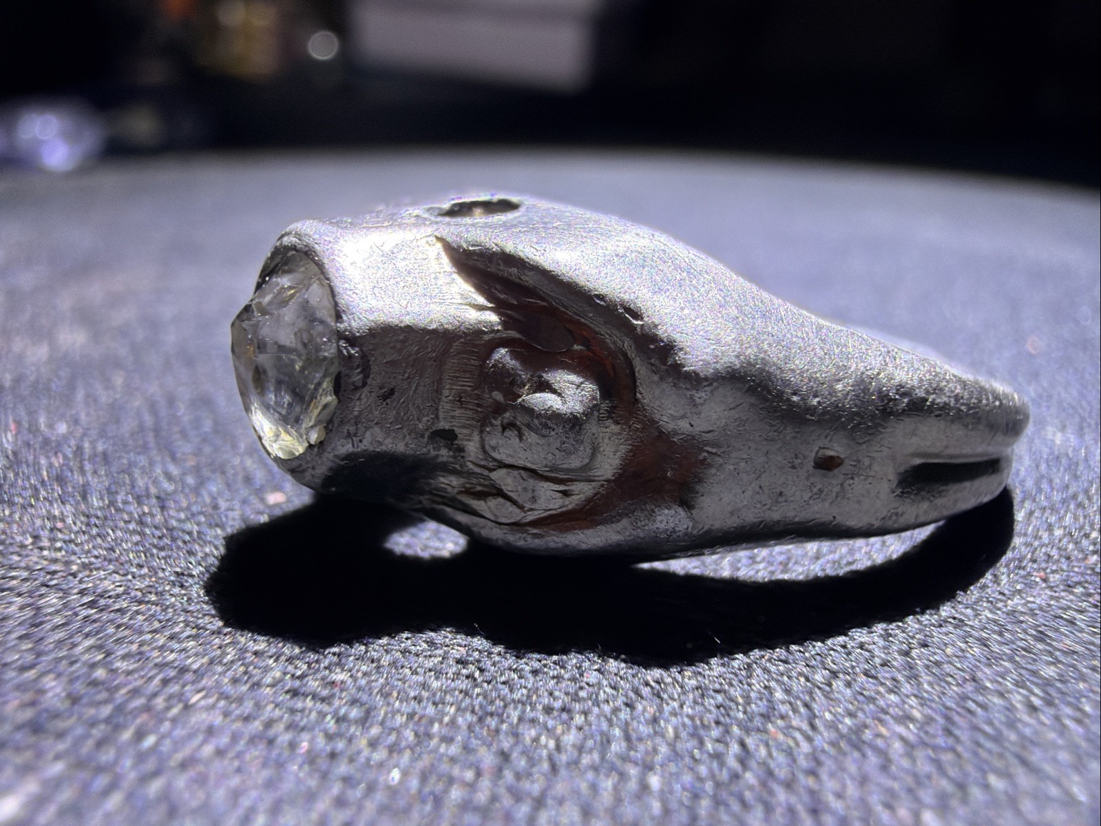 Antique Men’s Stanhope Ring Silver Tone Art Nouveau Risqué Ladies *NO IMAGE* 10