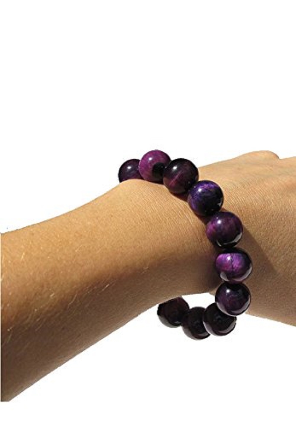 Grounding & Protection Stretch Bracelet, 14mm Beads, Unisex (5″-7″ Adult Wrist)