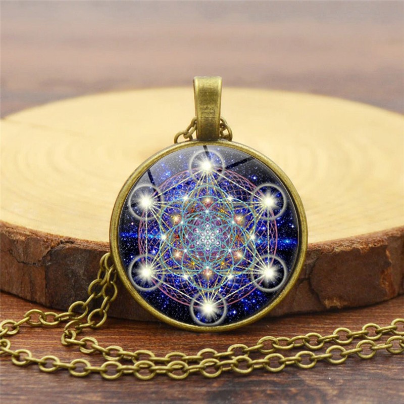 Sacred Sri Lanka Yantra Time Gem Pendant Necklace Jewelry Gift for Women