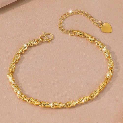 22K 23K 24K Thai Baht Yellow Gold Women’s Bracelet