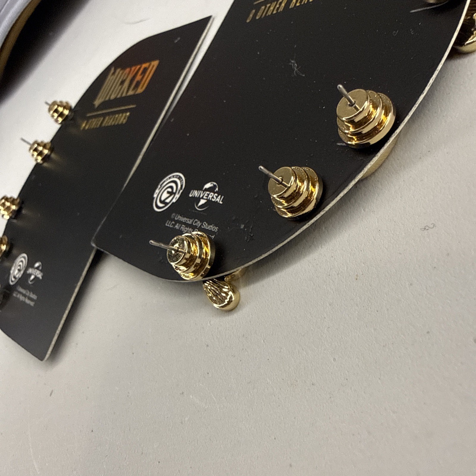NEW Wicked X 8 Other Reasons Earring Set Droplet 5 Pairs CZ Studs 18k Gold Plate